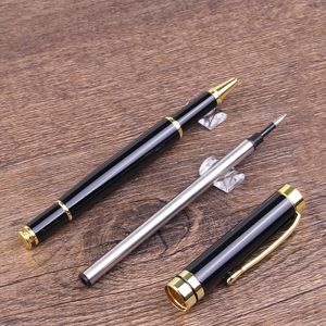 Black ball point pen custom logo