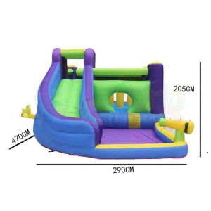 Twin Peaks Kids 0.55mm Inflatable Backyard Water Slide Pool Park