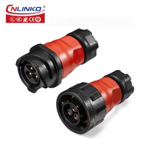 Buy cheap Cnlinko YM 24 3 Pin Plastic Circular Single Hole Waterproof Aviation Plug Connector Plastic Single Hole Male and Female Socket from wholesalers