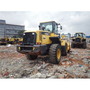 WA320-5 Used KOMATSU Loader 66HP Engine Power Hydrostatic Transmission