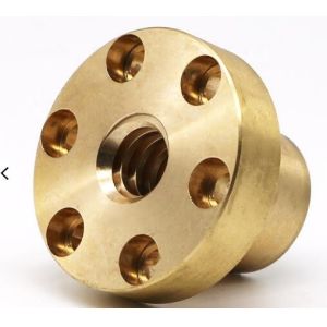 Buy cheap Precision CNC Machining Metal Thread Accessories Trapezoidal Flange T Type Brass Lead Screw Nut from wholesalers