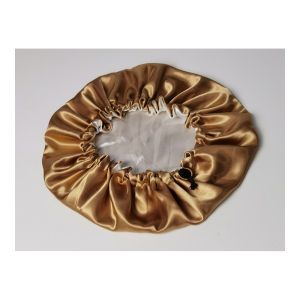 Buy cheap Drawstring Sleep 48cm Satin Hair Bonnet 2 Layer Adjustable from wholesalers