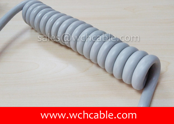 Quality UL20671 Abrasion Resistant Polyurethane Spring Cable for sale