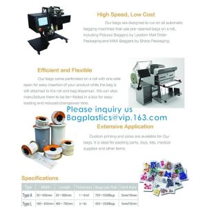 Buy cheap LDPE plastic preopened poly auto bag on Roll,autobag,China Factory Supplier Plastic Auto Bag On Roll Machine bagease pac from wholesalers