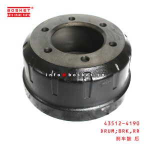 Buy cheap 43512-4190 Rear Brake Drum suitable for ISUZU HINO 500 from wholesalers