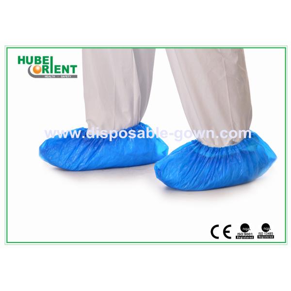 Quality Disposable Waterproof Plastic CPE Shoe Cover For Hospiatal Use for sale