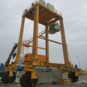 Buy cheap 40Ton RTG Rubber Tired Container Straddle Carrier Motorized Gantry from wholesalers