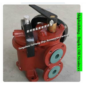 Flange cast iron small duplex oil filter 4040 CBM1134-82; JIS F-40A-M duplex oil