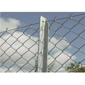 Buy cheap Galvanized 4mm Diamond Chain Link Fencing 60*60mm Mesh from wholesalers