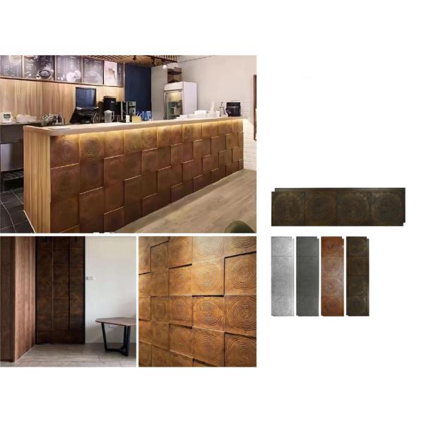 Buy cheap Polyurethane Tree Ring Wood Brown Cultured Stone Brick 1160x300x30mm from wholesalers