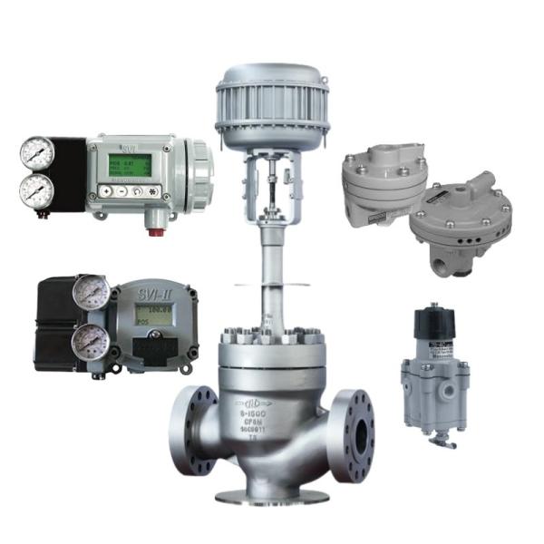 Quality Straight Angle Type Top Guide Valve with Masoneilan SVI2 Valve Positioner and 78-40 Regulator Suitable for Electric Power for sale