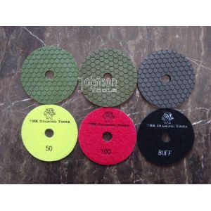 Buy cheap Fast Polishing Dry Diamond Polishing Pads Granite With One Pad Holder from wholesalers