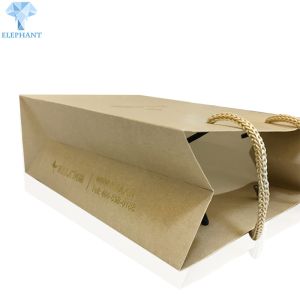 Buy cheap 3 Layer Personalized Brown Gift Bags With Handles Tea Packaging from wholesalers