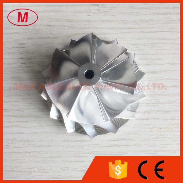 Buy cheap K16 54.20/68.00mm 7+7 blades high performance turbo billet/milling/aluminum 2024 compressor wheel from wholesalers