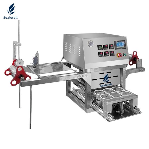 Buy cheap Fully Automatic Desktop Cup Sealing Machine 220V 1000-2000W Space Saving from wholesalers