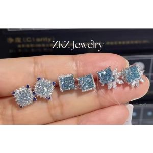 Buy cheap Princess Cut Diamond Earring Stud Lab Engineered Diamonds Diamond Studs Diamonds Jewelry from wholesalers