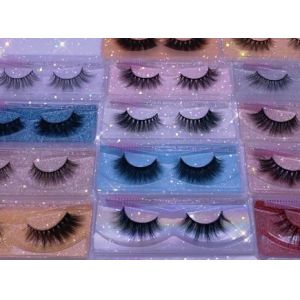 Buy cheap Long Thick 35mm Natural Mink Eyelashes With Extension Tweezers from wholesalers