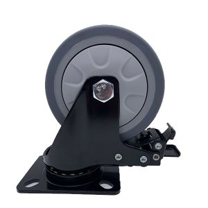 Buy cheap 3 Inch TPR Wheels Plate Caster with Safety Dual Locks from wholesalers