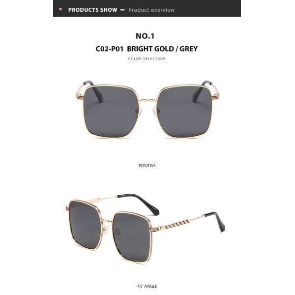 Metal Frame Polarized Ladies Sunglasses Triacetate Lenses Durable