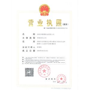 Shenzhen Jingbo Mechanical & Electrical CO.,Ltd Certifications