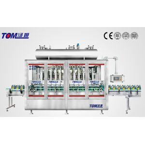 Buy cheap 2800BPH Lubricant Filling Line PLC Controlled Weighing Filling Machine 1-5L product