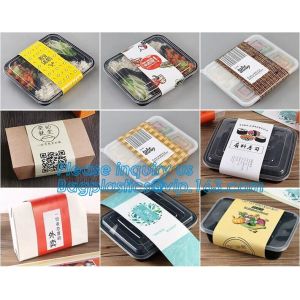 Food Grade Plastic Sushi Tray Set Full Printed Sushi Trays With Lids Customize