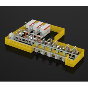 Buy cheap Single-phase AC220V 50Hz Motor Stator Production Line Automated Flat Wire Winding Machine product
