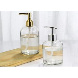 Buy cheap Hotel Bathing Washing Glass Shampoo Bottle With Sprayer Pump Anti Shock from wholesalers