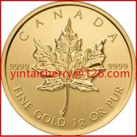 Buy cheap Maple leaf replica coin gold / silver souvenir coin product