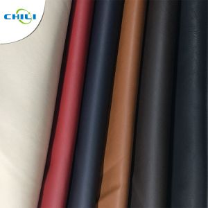 Buy cheap Solid Color PU Leather Fabric Waterproof Woven Backing Design Smooth from wholesalers
