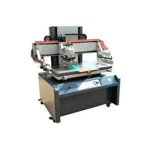 Textile / Leather Semi Automatic Silk Screen Printing Machine High Precision