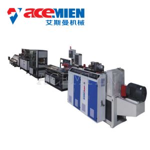 China 200mm 300mm PVC Ceiling Panel Making Machine With Plastic Wood Granule on sale