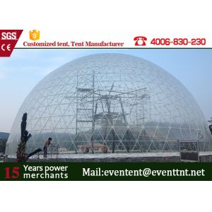 Transparent Dome Event Tent Large Size Fire Resistant With Galvanised Steel