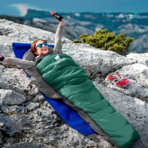 Buy cheap 4 Season Electric Heated 1.52kg Polyester Sleeping Bag from wholesalers