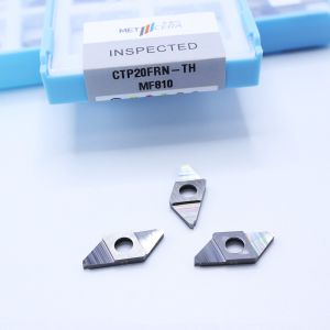 Buy cheap CTP20FRN-TH Uncoated Parting Off Indexable Inserts for Steel Workpiece HRA91.8 Hardness Right Cutting CNC Carbide Insert from wholesalers