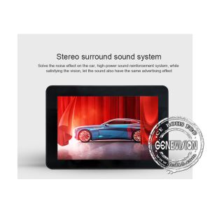 16.7M 10.1 Inch Portable Digital Advertising Media Player For Taxi