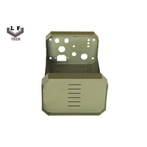 Buy cheap Custom Made Metal Stamps Olive Drab Anodized Enclosure PartsTampo Printing from wholesalers