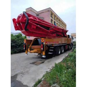 Buy cheap 2.6mm Vibrating Amplitude Red 52m Truck Mounted Pump Mercedes Benz 2012 Second Hand from wholesalers