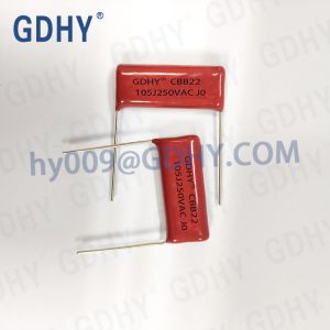 Buy cheap 0.1uF 105nF CBB22 Polypropylene Film Capacitor 250VDC from wholesalers
