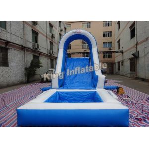 Blue Family Double Stitching Inflatable Water Slide For Kids
