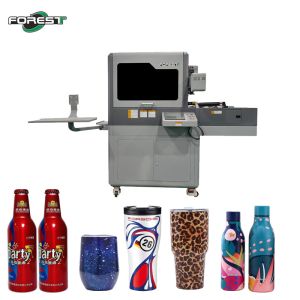 Buy cheap Rotary UV Printer For Conical And Cylinder Shape Bottle Printing With Double Auto Feeding System from wholesalers