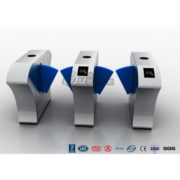 Quality Intelligent Retractable Flap Barrier Gate Controlled Access Turnstiles 550mm Width for sale