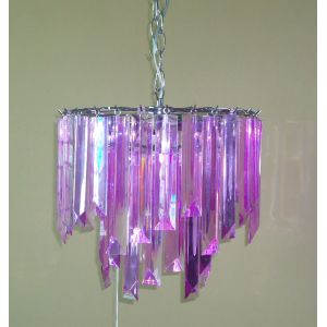 Buy cheap Romantic Pink Acrylic Lamp Shades D250*H180 3 Way Gimbal from wholesalers