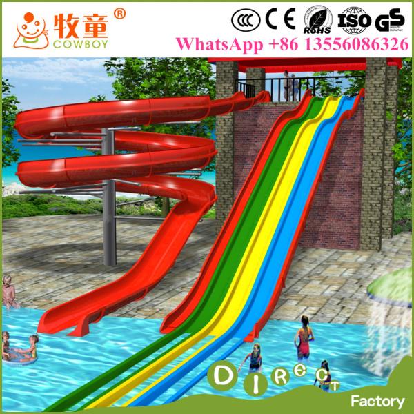 Quality Private Pool Slides Open Spiral Slides and Rainbow Slides Made In China for sale