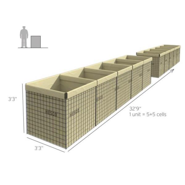 Buy cheap Rapid Deployed Welded Mesh 3mm Hesco Containers from wholesalers