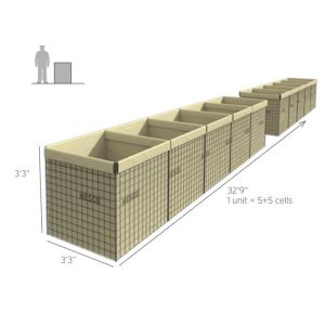 Buy cheap Rapid Deployed Welded Mesh 3mm Hesco Containers from wholesalers