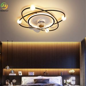 Buy cheap Modern Simple Invisible Silent Fan Lights Dining Room Living Room Ceiling Fan Lights from wholesalers