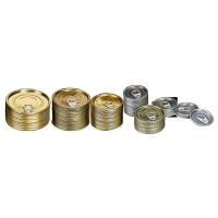 Buy cheap Custom Smooth Tinplate Easy Open Ends For Canned Food In Silver Or Custom Colors product