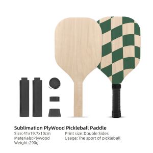 Custom Logo Double Sided Printed Plywood Pickleball Paddle Sublimation Blank