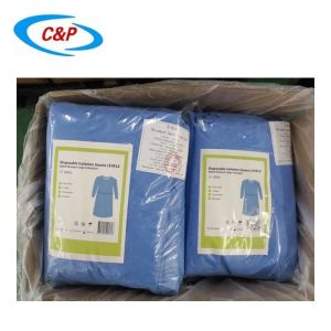 SMS Nonwoven Medical Protective Equipment Disposable Isolation Gown 45gsm